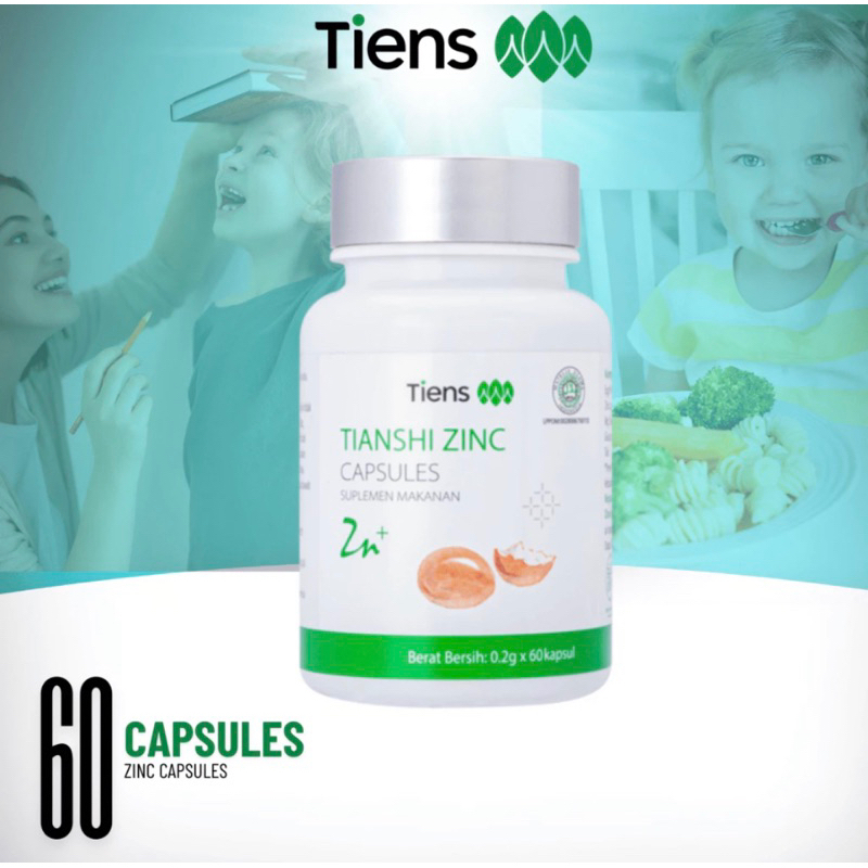 Tiens - Tiens Zinc Anak Suplemen Tambah Tinggi badan & Nafsu Makan Penggemuk Anak