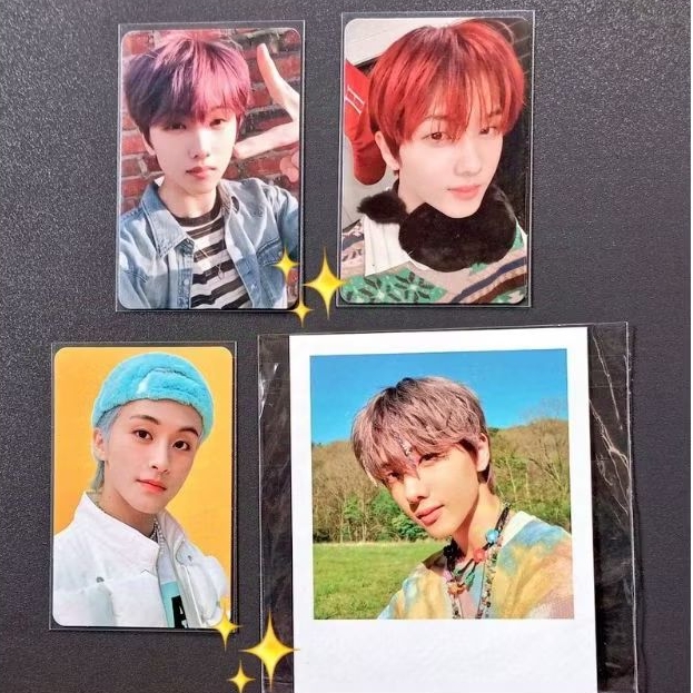 [BACA DESK] PHOTOCARD PC POLA JISUNG AR SELCA PINK CHRISTMAS MINI BALLOON MARK DIGIPACK CANDY