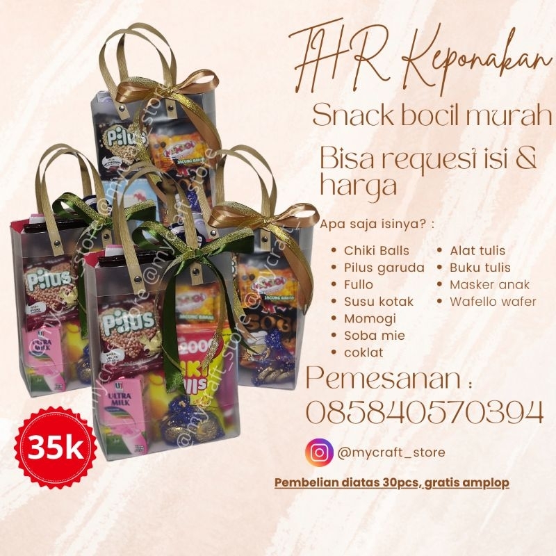 

Snack pack anak THR keponakan