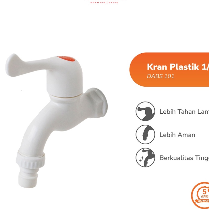 Super Dcota Kran Air Plastik Tembok  Taman DABS 11 12