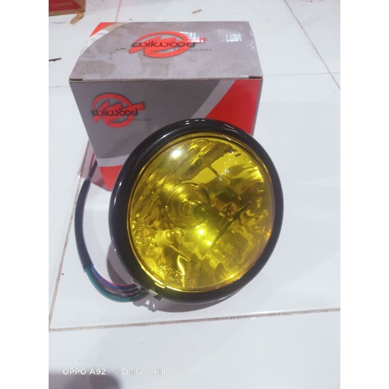 Lampu pesek h4 kaca kuning