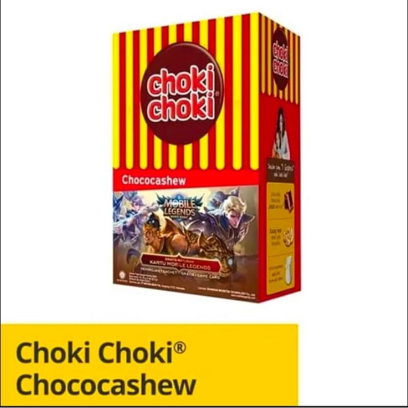 

1 Box isi 20 pcs Choki Choki Chococashew - Choki Choki Coklat