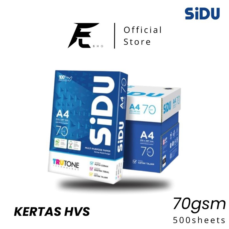 

KERTAS HVS A4/F4 70GSM SiDU