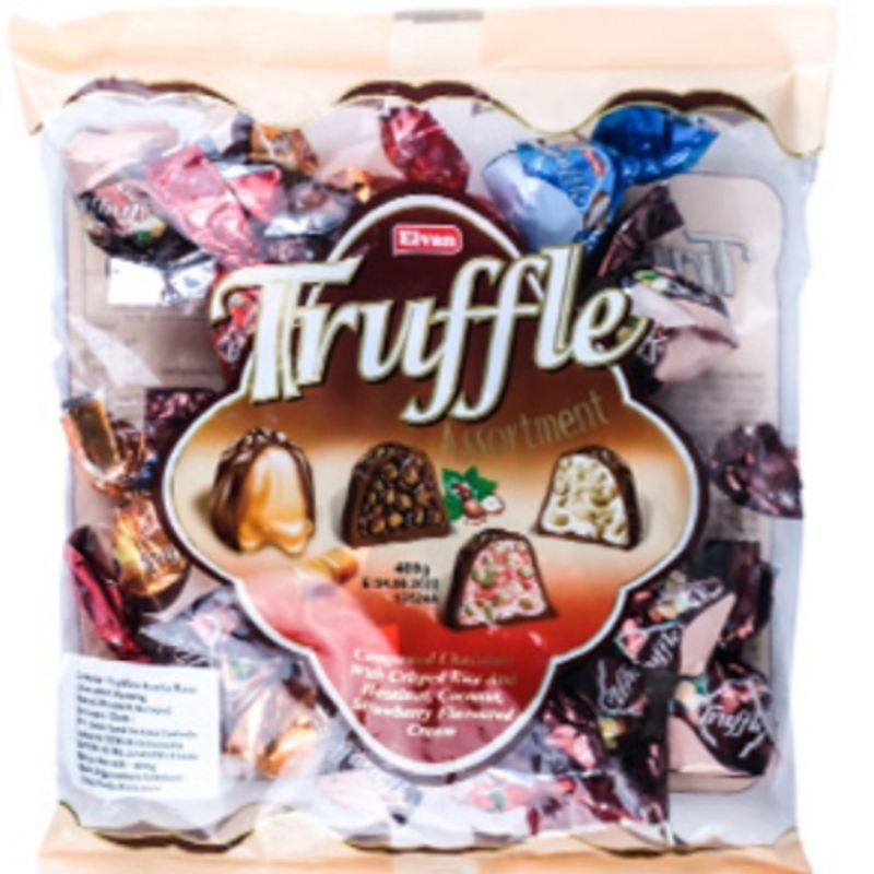 

Elvan Cocolate Truffle 400gr / Assortment / Hazelnut
