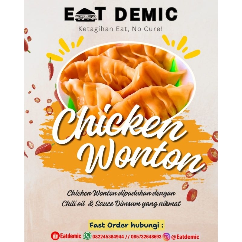 

WONTON FROZEN || CHIKEN WONTON || CHIKEN WONTON KEMASAN JUMBO || FROZEN FOOD
