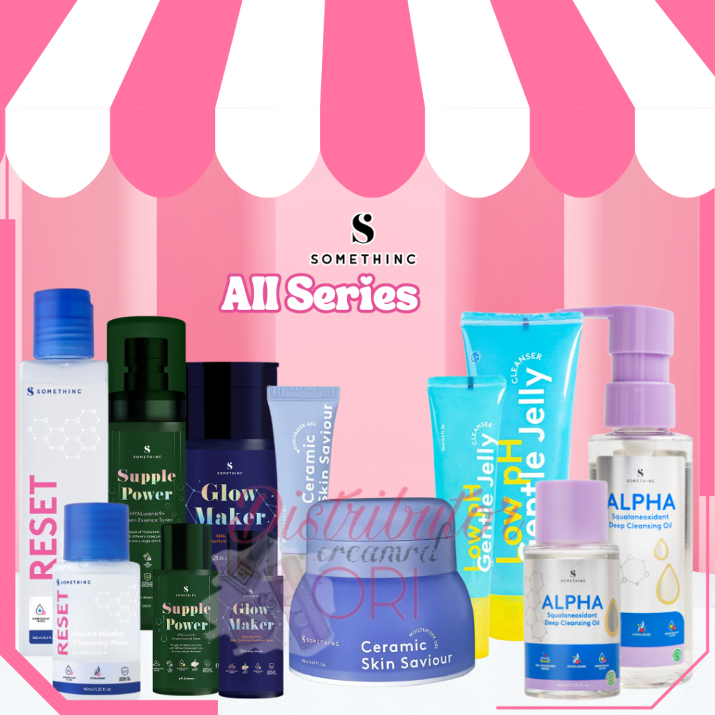 Somethinc Skincare Glow Maker Supple Power Toner Ceramic Saviour Cleanser Game Changer Oil micellar