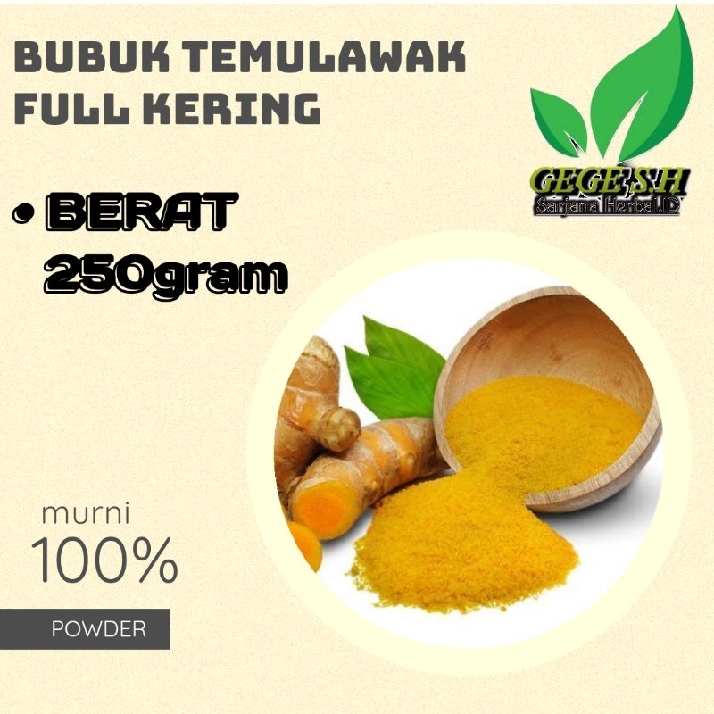 

bubuk temulawak 250gram (Curcuma zanthorrhiza) kualitas premium grade A