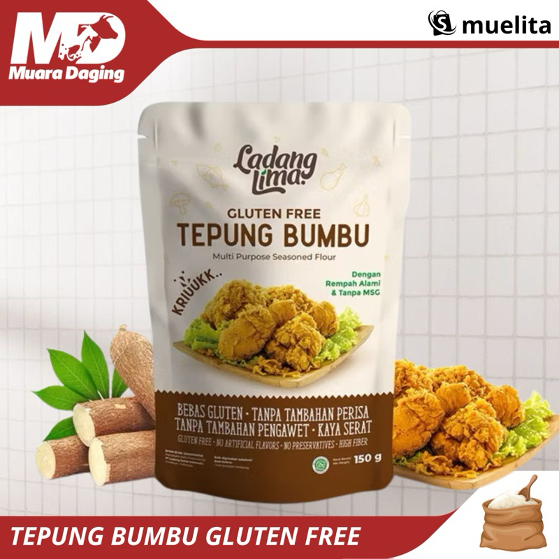 

LADANG LIMA Tepung Bumbu Serbaguna 150gr - GLUTEN FREE!! TANPA PERISA & PENGAWET