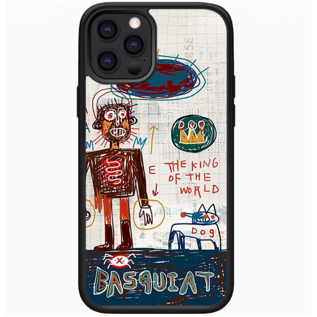 Basquiat graffiti art - Softcase Glossy (BERGARANSI) Iphone samsung xiaomi redmi oppo vivo realme (C