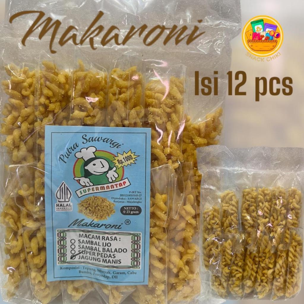 

MAKARONI RASA JAGUNG BAKAR 1 PAC 12 PCS MAKANAN JADUL
