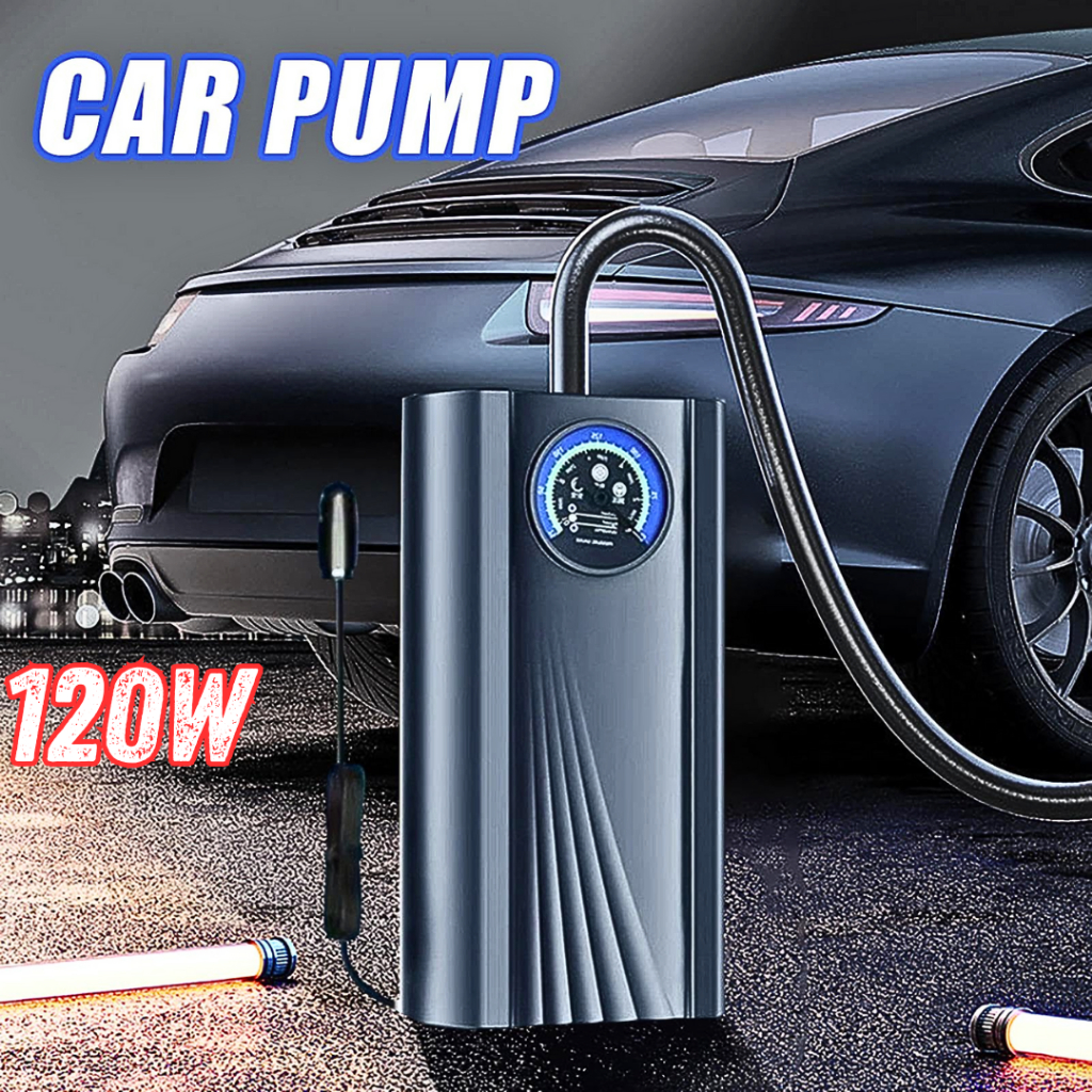 OTOHEROES Portable Pompa Ban Mobil dan Motor Mini Pompa Angin Elektrik Portable / Pompa Ban Elektrik