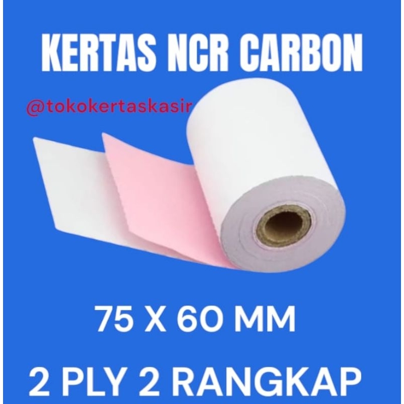

Kertas kasir murah 2ply 75x60mm 10 roll