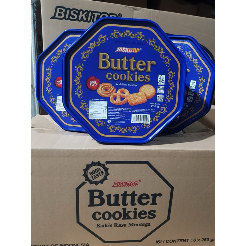 

BISKITOP BUTTER COOKIES PERSEGI 8/JAJAN LEBARAN