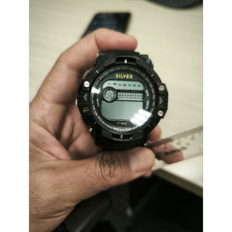 Jam Tangan Silver IT 840 untested kondisi mati apa adanaya