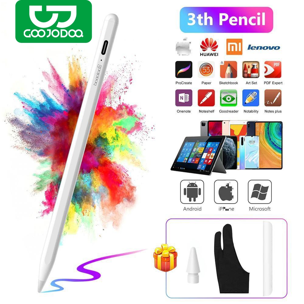 Goojodoq GD03 Stylus Pen Universal for apel pro 11 Pencil Tablet Pen IOS Android