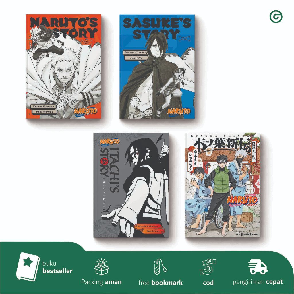 (Eng & Indo) Light Novel Naruto Shinden Story Books Series (Naruto's, Sasuke's, Itachi's, Shikamaru'