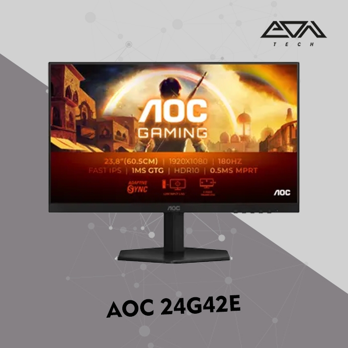 AOC 24G42E Monitor (24"/FHD/IPS/180Hz/0,5ms/DP/HDMI/HDR10/AdaptiveSync)