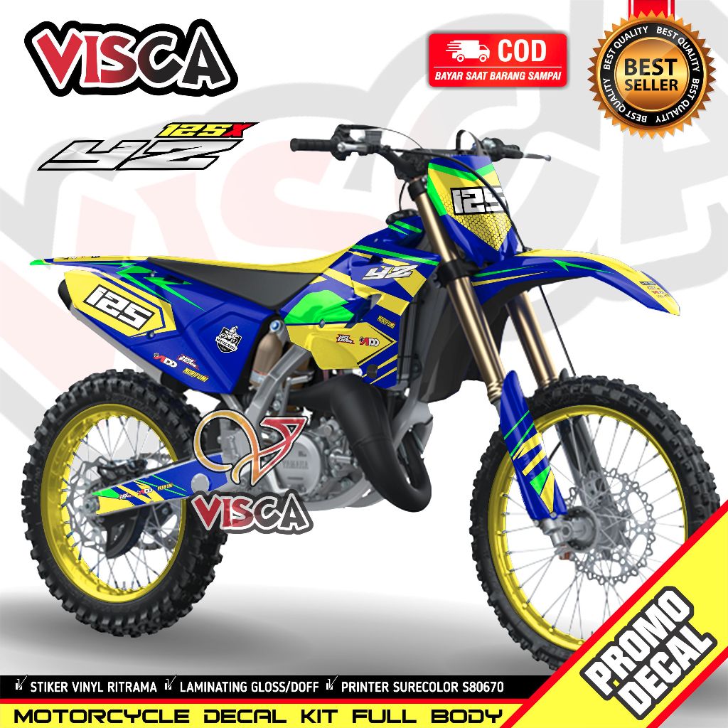 Decal Yz 125X 2022 Variasi Full Body Dekal Yz 125 New Variasi Full Body Stiker Yz 125 New Variasi Fu