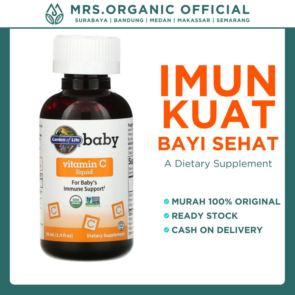 Vitamin C Cair liquid Anak Baby Garden Of Life 56 ml