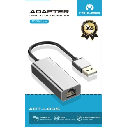 USB TO LAN ADAPTER MIKUSO ADT-L005PRO 100MBPS