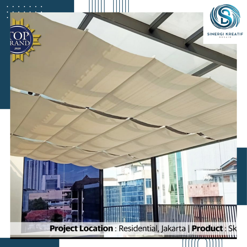 Atap Skylight Blind - Penutup ruang semi indoor - Produk atap baru
