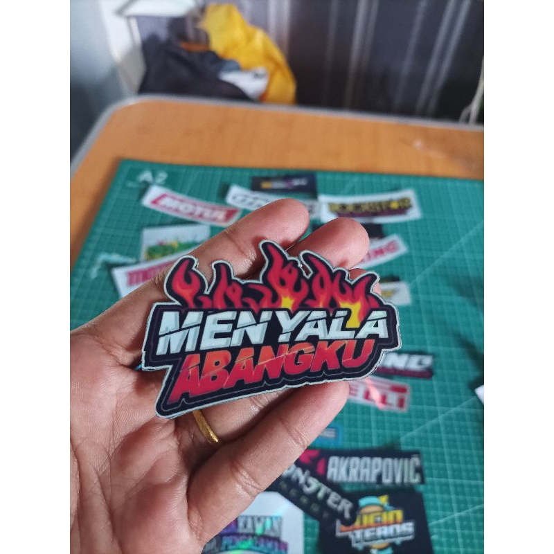 Sticker motor,sticker motor hologram keren 28pcs