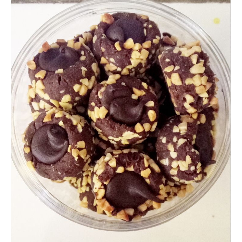 

Kue kacang coklat/choco peanut toples 600ml