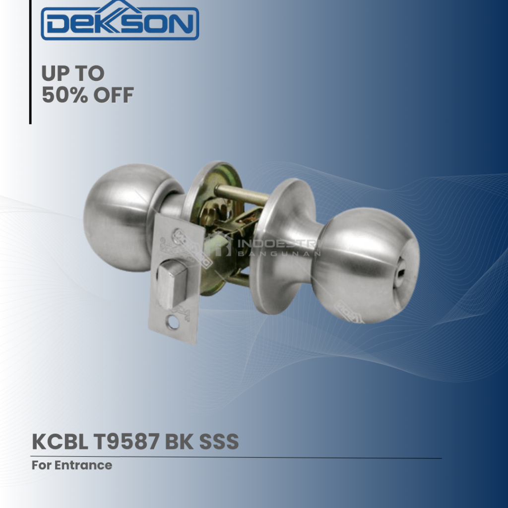 Kunci Kamar Mandi Dekkson KCBL T9587 BK SSS (Without Key)
