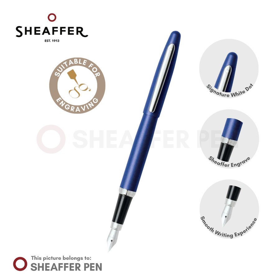 

Sheaffer® VFM Neon Blue Fountain Pen