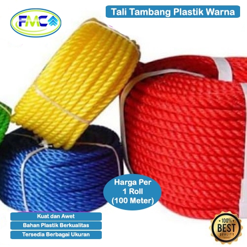 

Tali Tambang Plastik Warna PP Per Roll Tahan Sinar Matahari Tali Tambang Plastik Murah Tali PP Polypropylene Harga Rol Pengikat Barang Proyek Super Kuat Warna Tidak Luntur Tali Ikat Barang Mobil Tali Tarik Tambang Tali Tambang Plastik