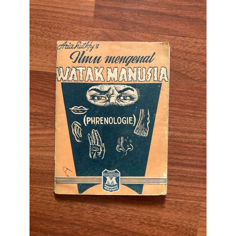 Buku ILMU MENGENAL WATAK MANUSIA ( Phrenologie )thn 1960