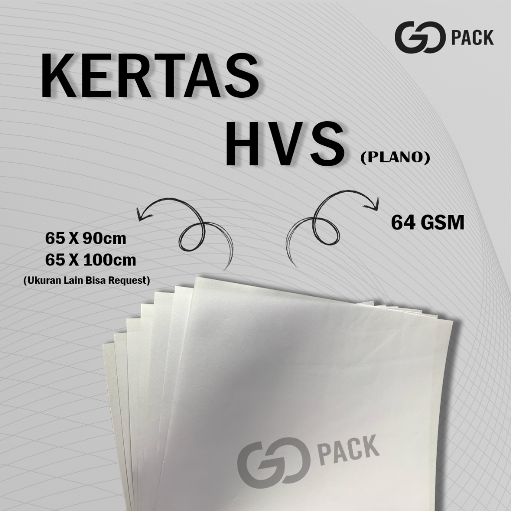 

Kertas HVS Polos Dengan Ketebalan 64 Gsm, Ukuran 65 X 90 Cm dan 65 X 100 Cm