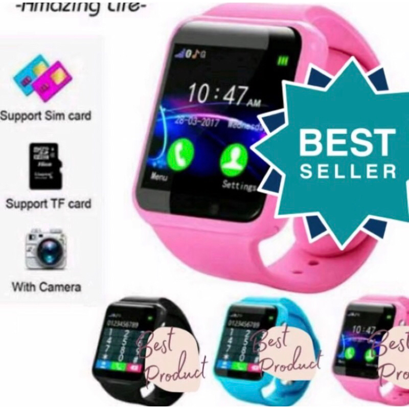 COD ✅ Jam Cognos U10 A1 Smartwatch Smart Watch Jam Tangan Pintar Anak Dewasa Support Android Ios