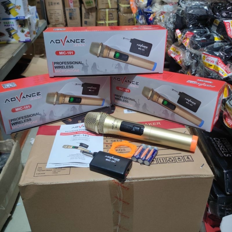 mic wireless advance mic-101