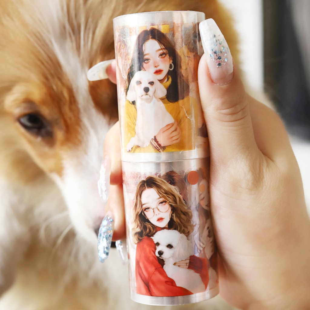 

[Artopia] 1 Roll Sticker Cat & Dog Stiker Kucing Anjing Lovers Pecinta Lucu