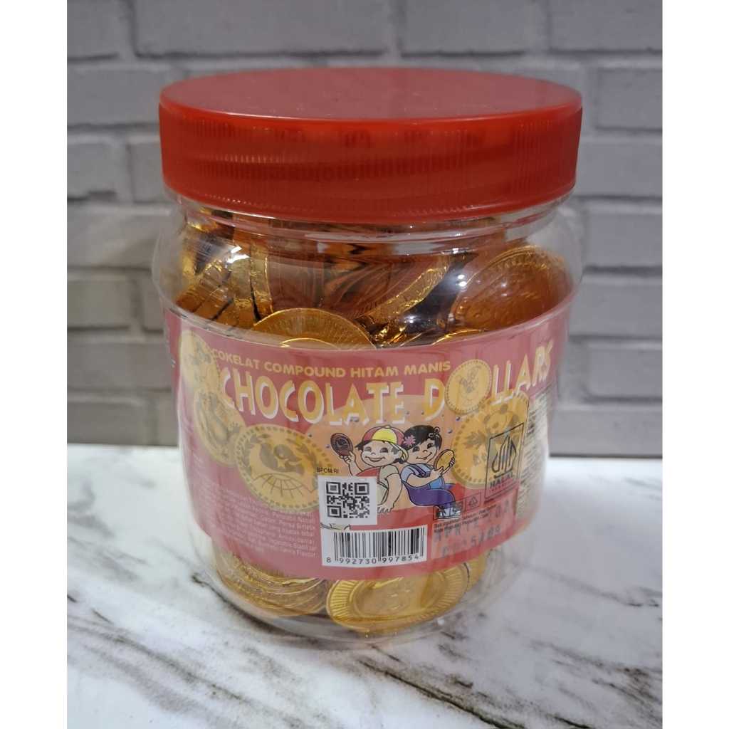 

Pusan Coklat Dolar Toples isi 100pcs