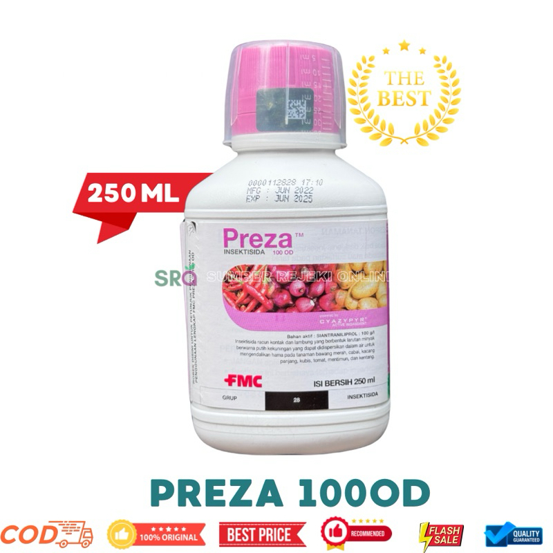 INSEKTISIDA PREZA CYANTRANILIPROLE 100OD 250ML - Pembasmi Ulat Grayak Semua Tanaman Bawang, Kentang,