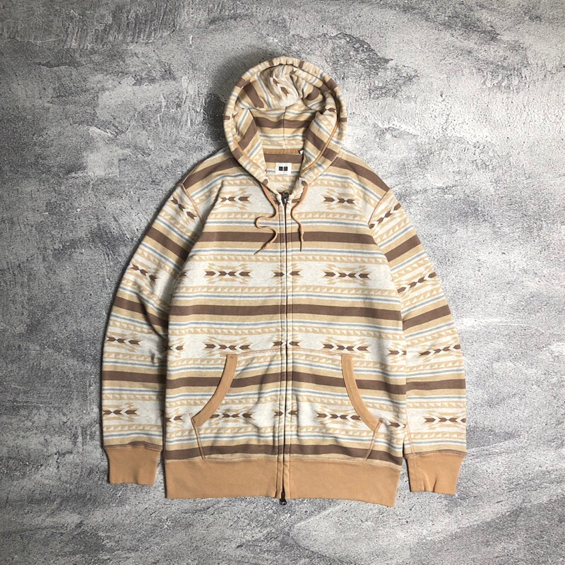 Zip Hoodie Uniqlo Navajo