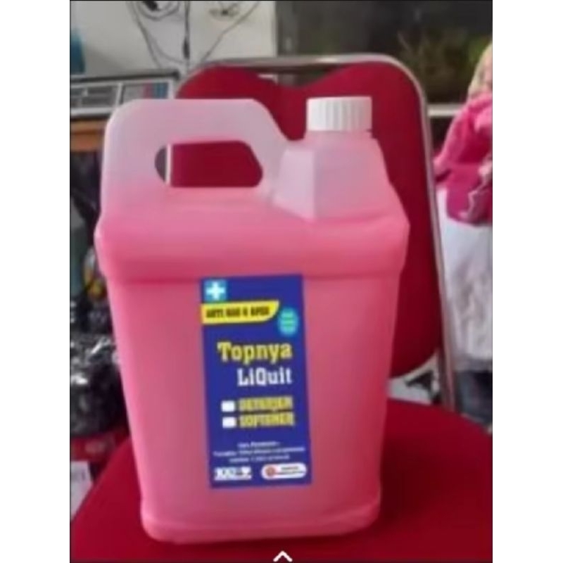 deterjen cair  laundry pink 5liter. aroma akasia
