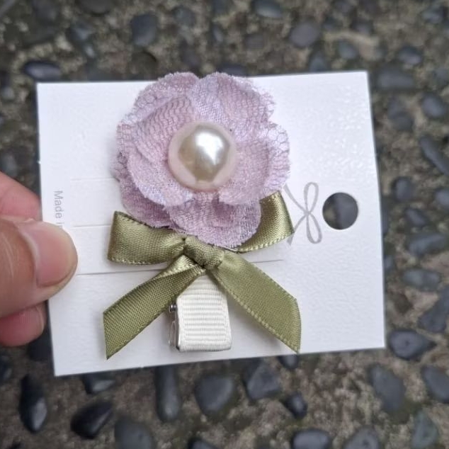 Jepit Rambut Bunga / Jepitan Pita Korea