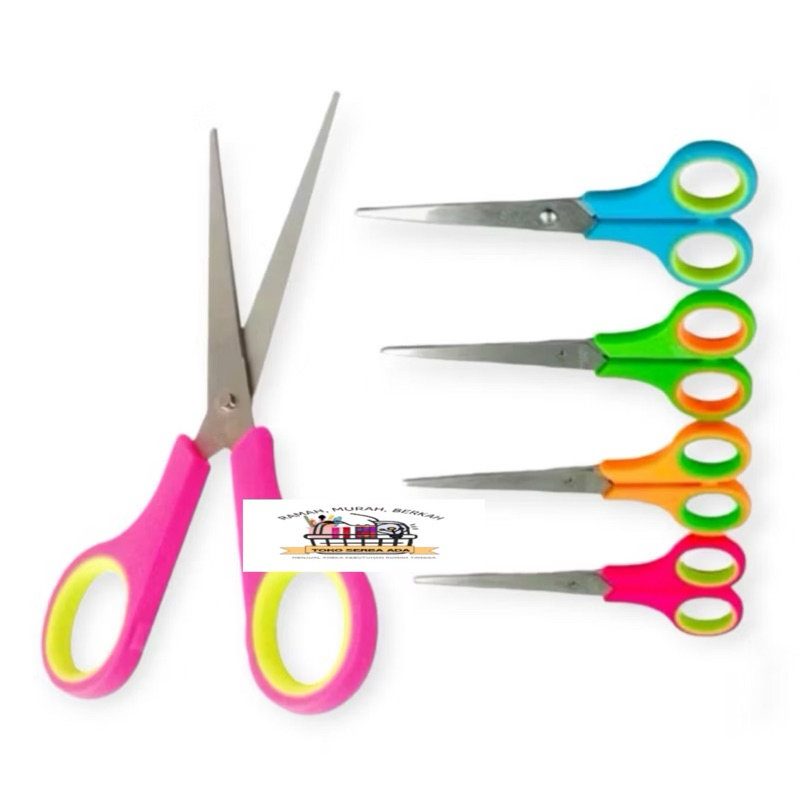 

Gunting Ketas Kain Warna Stainless steel / Gunting Dapur Kecil Atau Besar