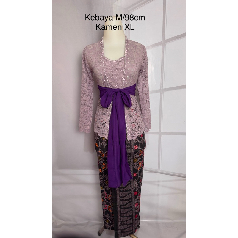 ONE SET KEBAYA - KEBAYA JADI SET SELENDANG - KEBAYA BALI SETELAN KAMEN DAN SELENDANG