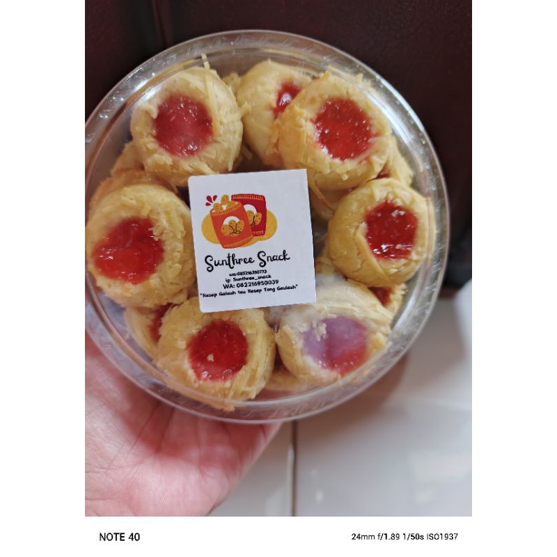 

Thumbprint coklat + stroberry (2toples)