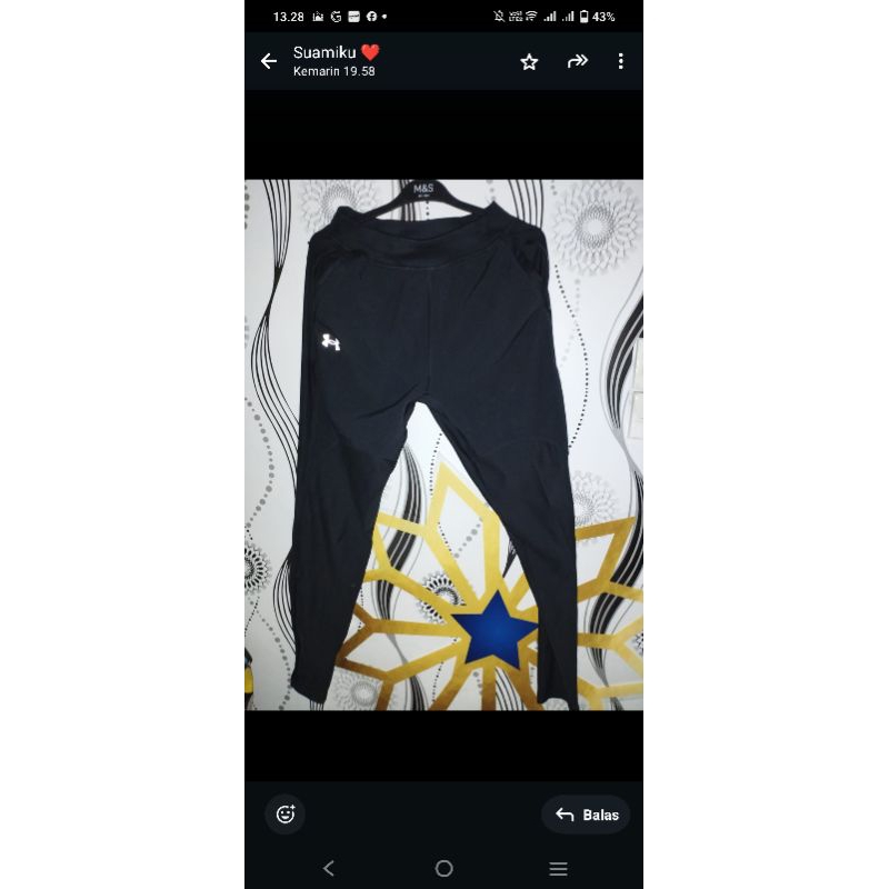 PRELOVED TRAINING PANJANG UNDER ARMOUR