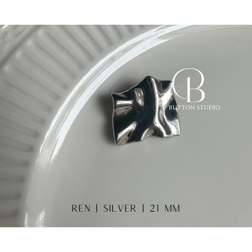 REN - Kancing Kander Alloy, Kancing Baju Wanita , Button Aesthetic, Silver, Gold, Rose Gold, Kancing