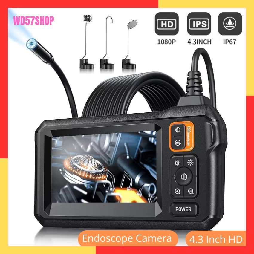 Kamera Mini Kecil Tersembunyi Anti Air Endoscope Industrial 4.3 Inch IPS LCD 1080P Waterproof