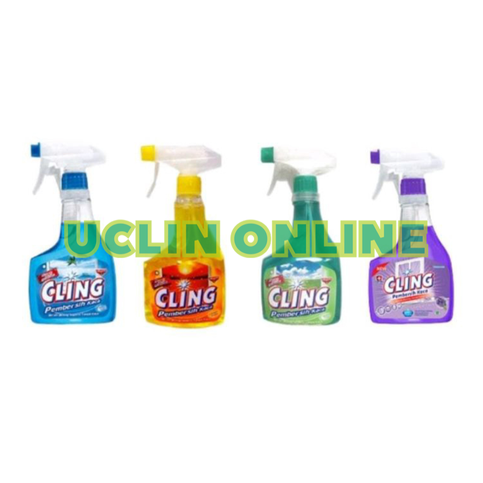 Cling Spray Botol Cling Pembersih Kaca Spray Botol 440ml All Variant