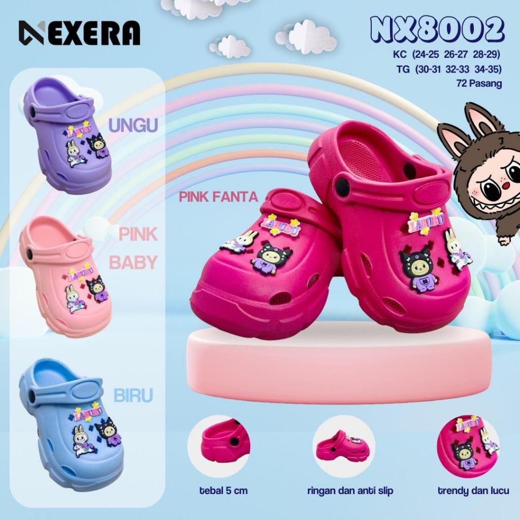 Sandal cross kodok baim viral labubu anak laki-laki sendal fuji perempuan bahan karet eva nexera