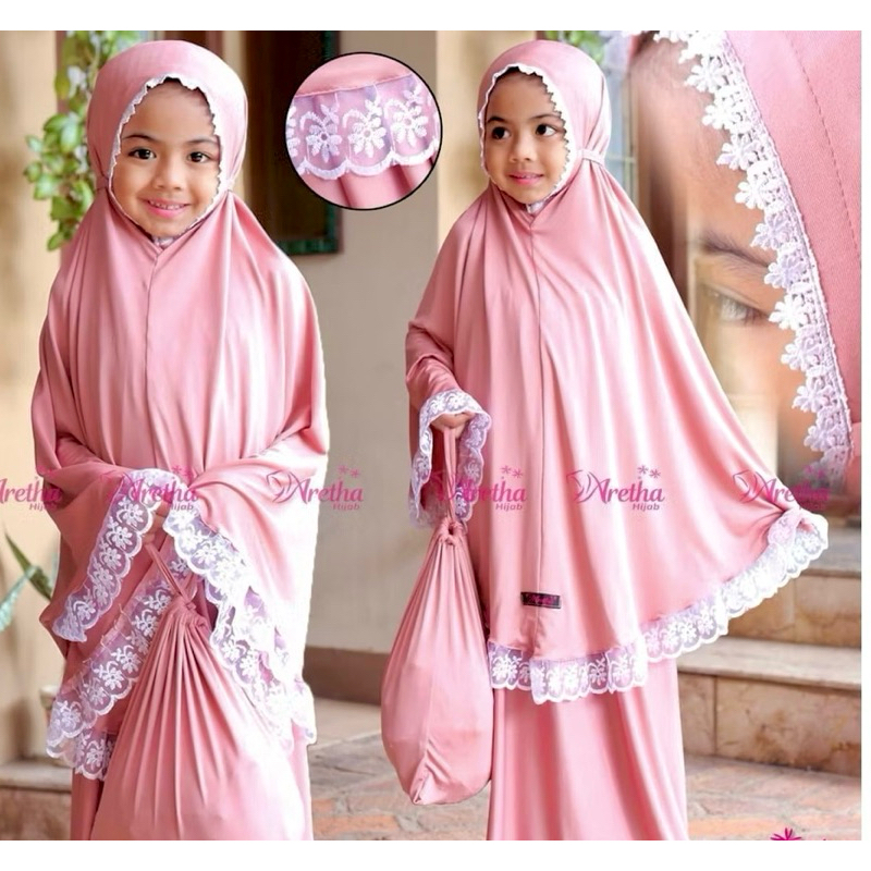 MUKENA ANAK // MUKENAH ANAK // MUKENA ANAK ARETHA // MUKENA ANAK KARAKTER // MUKENA ANAK SD // MUKEN