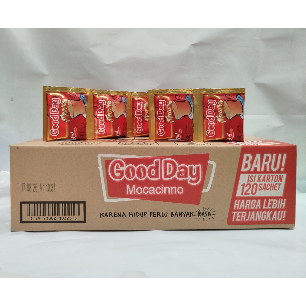 

GoodDay Mocacinno Renteng Renceng 10 Sachet Kopi Good Day Bubuk instant 3 in 1 @20g
